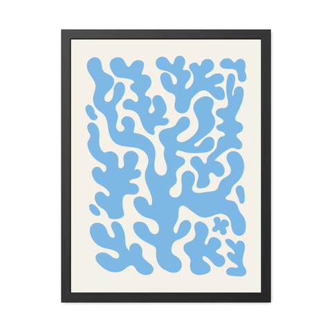 Natural Formation 1 - Ocean-Inspired Framed Poster - Abstract Coral Design for Home Decor
