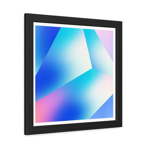 Prisma 1 - Abstract Blue Framed Posters - Modern Art Decor for Home & Office