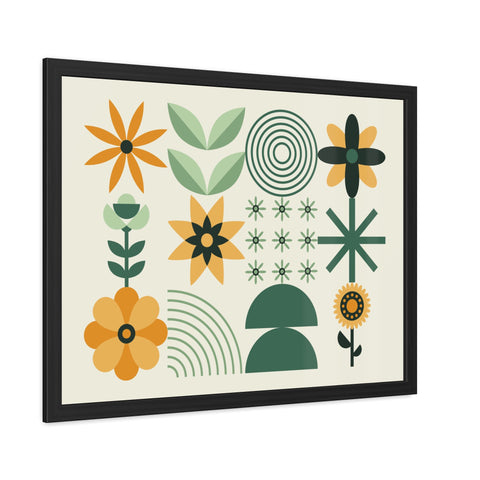 Farmhouse 2 - Botanical Framed Poster - Modern Floral Art for Home Decor