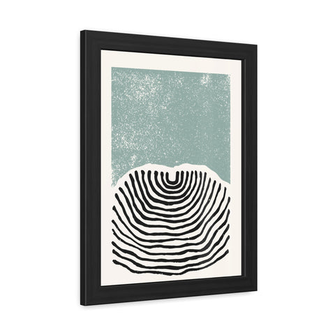 Ink Block 3 - Minimalist Framed Poster Art - Modern Abstract Line Design Decor