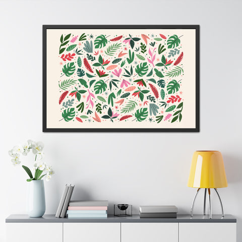 Almost that time of the year - Vibrant Floral Framed Poster | Botanical Wall Art for Home Decor