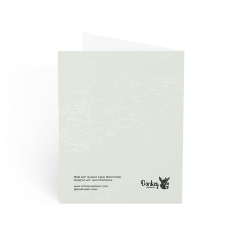 Green Botanical Greeting Card — Abstract Greeting Card - Illustrated, Beautiful, Modern