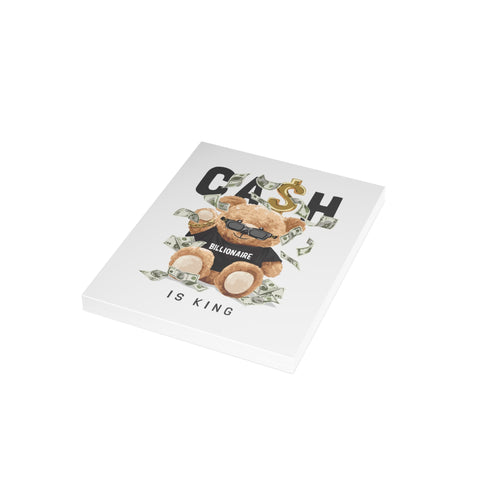 Billionaire Teddy 'Cash Is King' Greeting Card - Abstract Greeting Card - Illustrated, beautiful, funny, any occasion