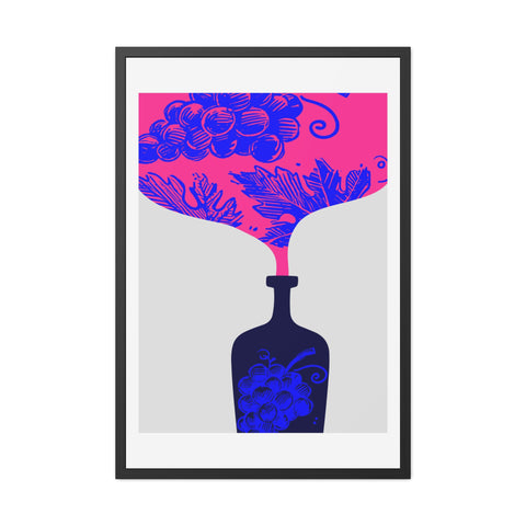 Wine Country 11 - Vibrant Wine-Themed Framed Poster for Home Decor