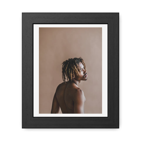 Male Portrait 3 - Elegant Framed Poster - Artistic Male Portrait for Modern Home Decor