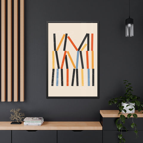 Jarrod 3 - Abstract Framed Poster - Modern Art Wall Decor for Home & Office