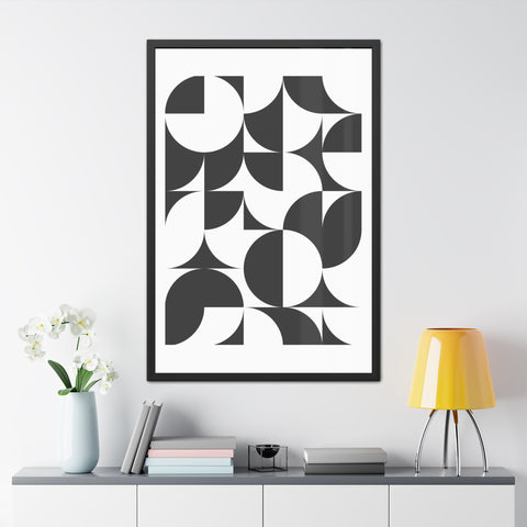 Gridline 3 - Modern Geometric Framed Posters - Stylish Wall Art for Minimalist Decor