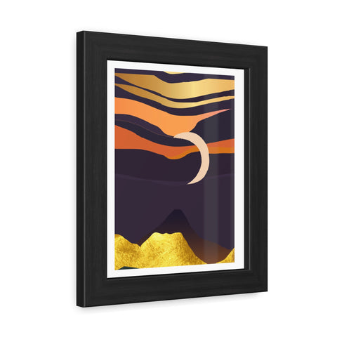 South 4 - Serene Sunset Framed Poster – Modern Wall Art for Home Decor