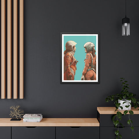 Astrum 4 - Astro Team Framed Poster - Inspirational Space Art for Home Decor