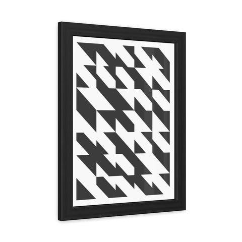 Gridline 1 - Modern Geometric Framed Poster - Monochrome Wall Art for Home Décor