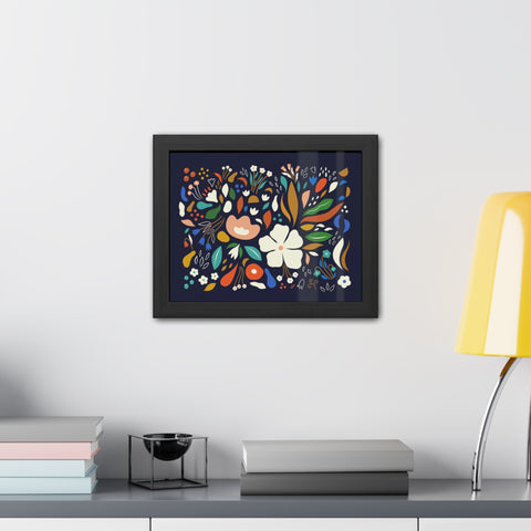 The Flowering 1 - Blooming Floral Framed Poster - Vibrant Home Decor for Nature Lovers