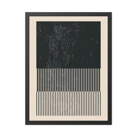 Ink Stamp 8b - Modern Abstract Framed Poster - Minimalist Wall Art for Stylish Home Décor