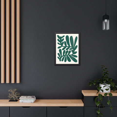 Natural Formation 14 -Botanical Framed Poster - Modern Leaf Wall Art Decor for Home & Office