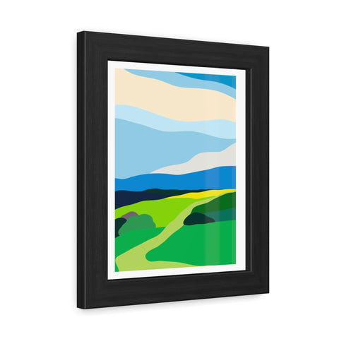 Scapes 2 - Vibrant Landscape Framed Poster - Modern Wall Art for Home Décor
