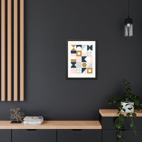 Crown 2 - Geometric Framed Poster Art for Modern Decor | Abstract Wall Art | Stylish Home Accent