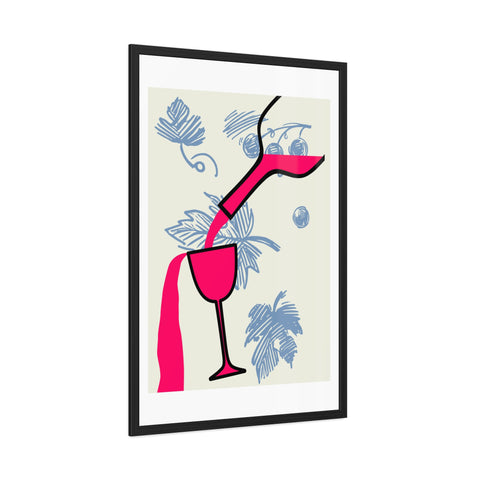 Wine Country 9 - Tropical Cocktail Framed Poster - Vibrant Wall Art for Home Decor