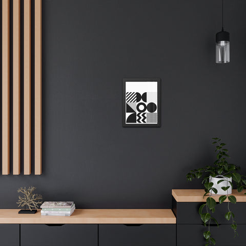 Modern Geometric Framed Poster for Stylish Home Decor