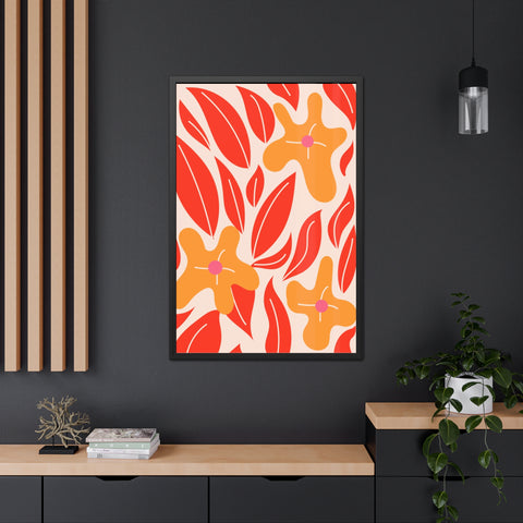 Marinda 2 - Vibrant Floral Framed Poster for Home Decor