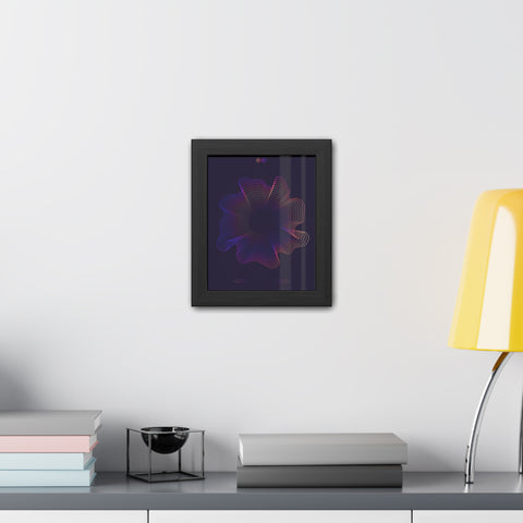 Sound Nova 2 - Vibrant Abstract Wave Framed Poster - Modern Wall Art for Music Lovers