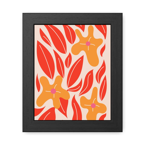 Marinda 2 - Vibrant Floral Framed Poster for Home Decor