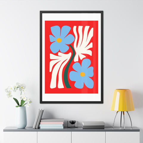 Natural Formation 3 - Vibrant Floral Framed Poster - Modern Home Decor Art