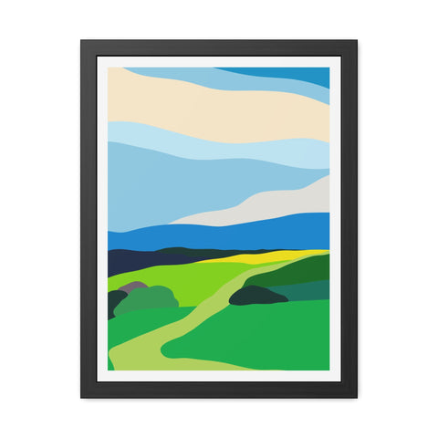 Scapes 2 - Vibrant Landscape Framed Poster - Modern Wall Art for Home Décor