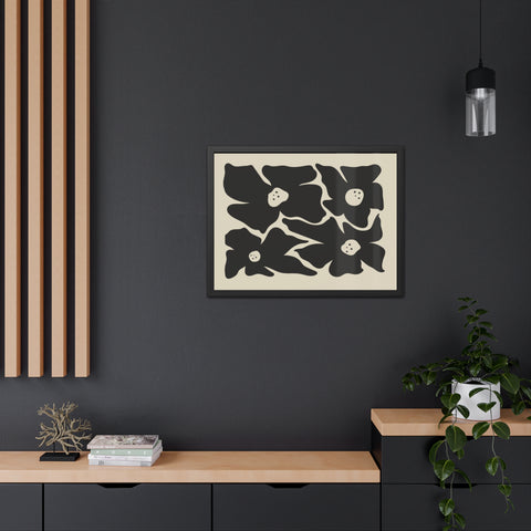 Melancholy 1 - Stylish Floral Framed Poster | Modern Home Decor | Art for Living Room & Bedroom