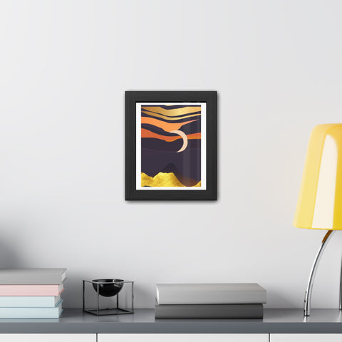 South 4 - Serene Sunset Framed Poster – Modern Wall Art for Home Decor