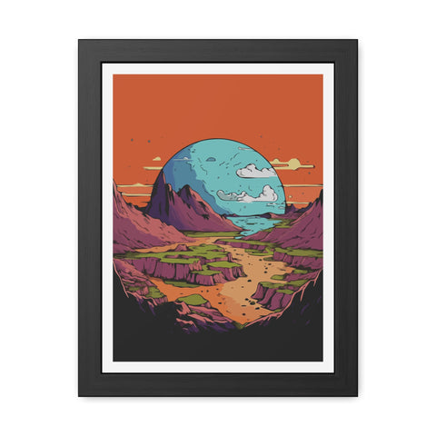Astrum 3 - Vibrant Framed Poster – Scenic Landscape Art for Home Décor