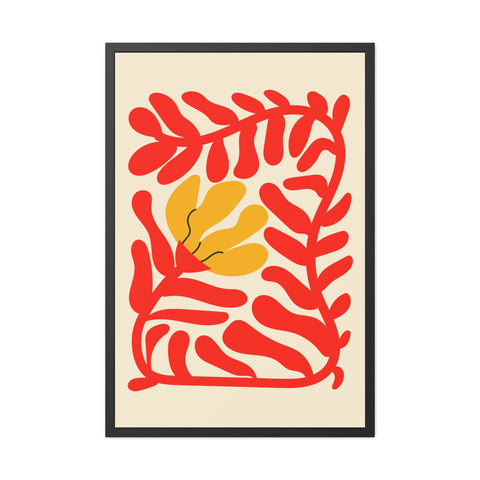 Italian Kitch 7 - Vibrant Floral Framed Poster – Modern Wall Art for Home Decor