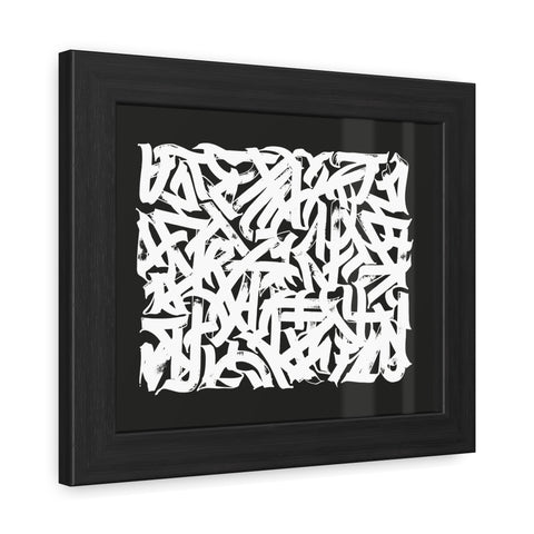 Smith 2 - Abstract Art Framed Poster – Modern Black and White Wall Decor for Home & Office