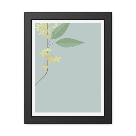 Botanical Gradual 1 - Framed Poster - Elegant Floral Art for Home Décor