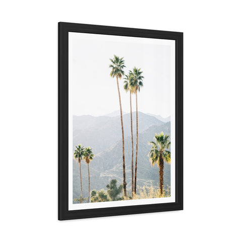 Palm Springs - Palm Trees Framed Poster - Tropical Wall Art for Home Decor