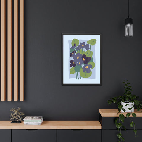 Flowers 4 - Botanical Framed Poster - Floral Art Print for Home Décor