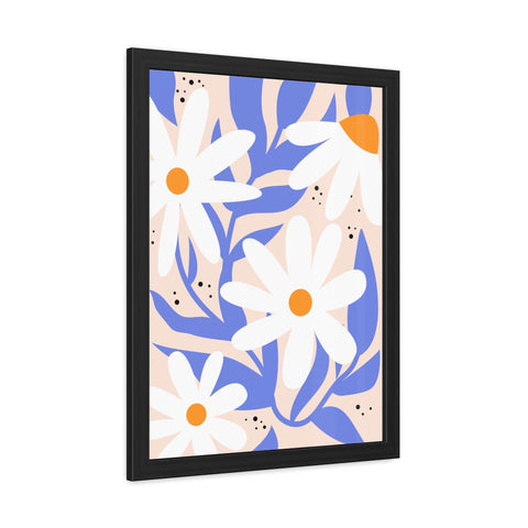 Marinda 10 - Floral Framed Poster – Cheerful Daisy Wall Art for Home Décor