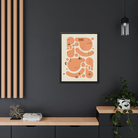 Kinta 1 - Abstract Art Framed Poster | Modern Wall Decor for Home & Office