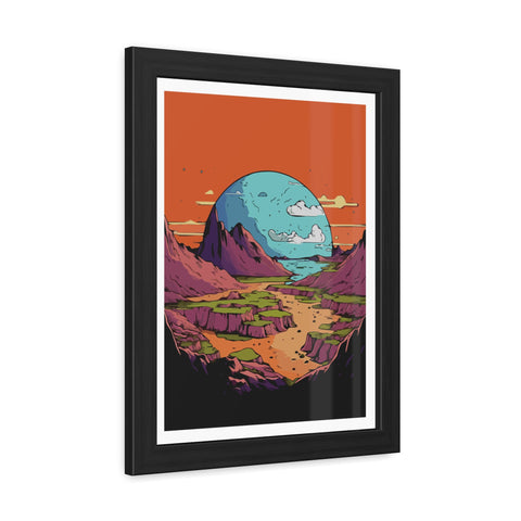 Astrum 3 - Vibrant Framed Poster – Scenic Landscape Art for Home Décor