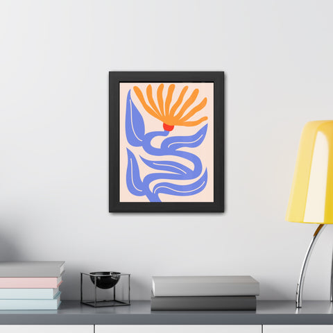 Marinda 4 - Vibrant Floral Framed Poster | Modern Art Decor for Home & Office