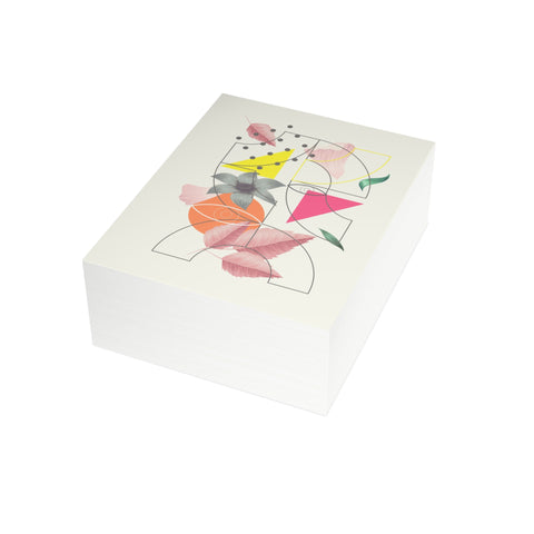 Abstract Floral Geometric Greeting Card — Abstract / Floral Greeting Card - Illustrated, Beautiful, any occasion
