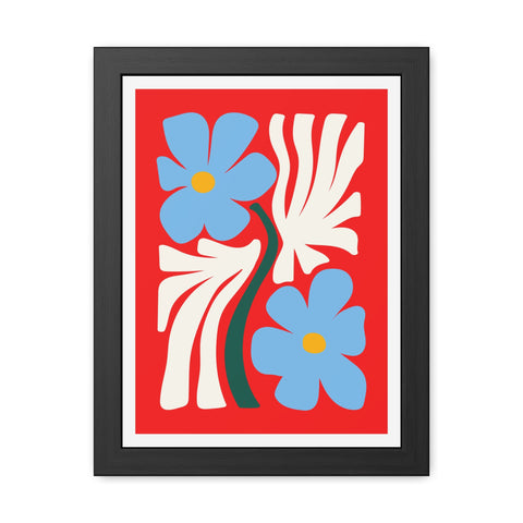 Natural Formation 3 - Vibrant Floral Framed Poster - Modern Home Decor Art