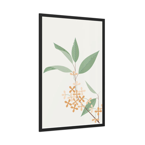 Botanical Gradual 2 - Framed Poster - Elegant Floral Wall Art