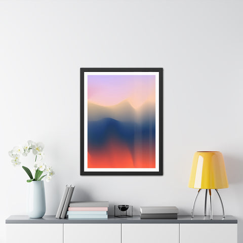 Spiritual 4 - Serene Abstract Framed Poster - Modern Wall Art for Calm Spaces