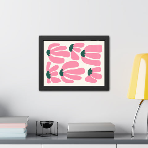 Mer 2 - Floral Framed Poster - Modern Art for Home Décor