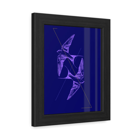 Wings 2 - Elegant Framed Bird Poster Art - Modern Decor for Nature Lovers