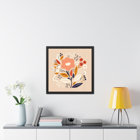 Bloom 3 - Floral Framed Poster – Vibrant Wall Art for Home Decor