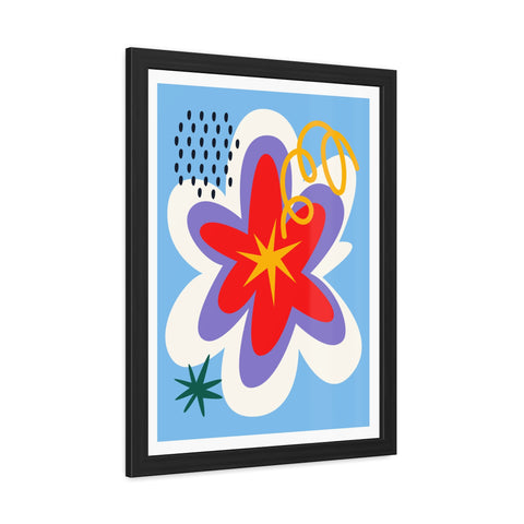 Natural Formation 9 - Vibrant Abstract Flower Framed Poster – Modern Wall Art for Home Decor