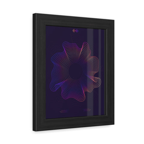 Sound Nova 2 - Vibrant Abstract Wave Framed Poster - Modern Wall Art for Music Lovers