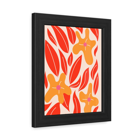 Marinda 2 - Vibrant Floral Framed Poster for Home Decor