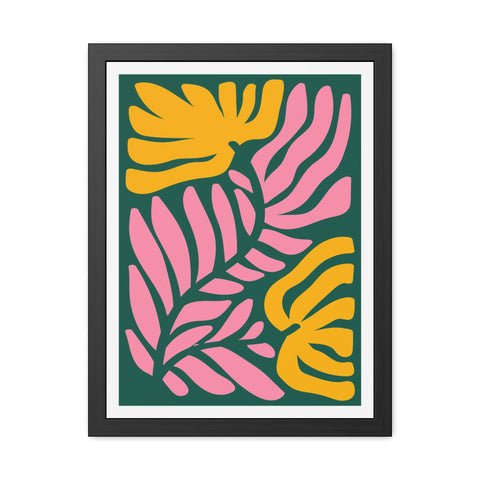 Natural Formation 8 - Tropical Floral Framed Poster - Modern Wall Art for Home Decor