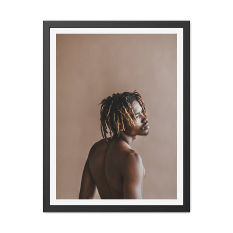 Male Portrait 3 - Elegant Framed Poster - Artistic Male Portrait for Modern Home Decor